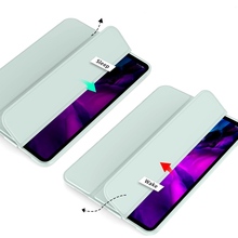 Чехол BECOVER Tri Fold Soft TPU Silicone для Apple iPad Air 13" M2/M3 Light Green (711742)