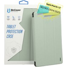 Чехол BECOVER Tri Fold Soft TPU Silicone для Apple iPad Air 13" M2/M3 Light Green (711742)