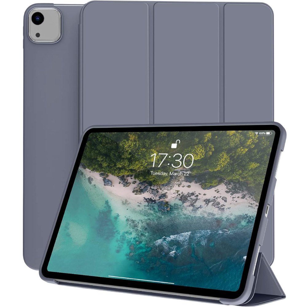 Чехол BECOVER Tri Fold Soft TPU Silicone для Apple iPad Air 13" M2/M3 (2024/2025) Purple (711743)