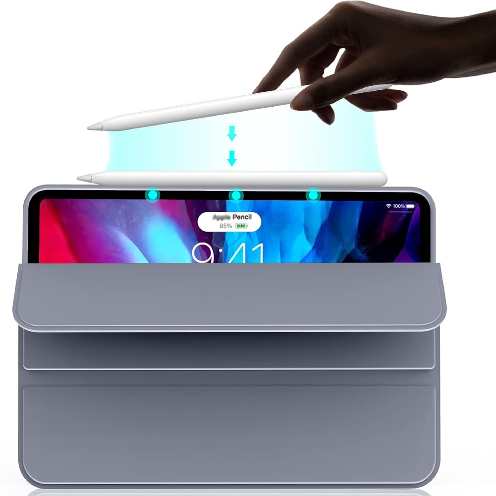 Чехол BECOVER Tri Fold Soft TPU Silicone для Apple iPad Air 13" M2/M3 (2024/2025) Purple (711743) Совместимость по модели Apple iPad Air 13" M3 (2025)