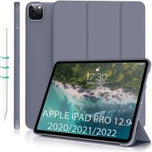 Чехол BECOVER Tri Fold Soft TPU Silicone для Apple iPad Pro 12.9 2020/2021/2022 Purple (711739)