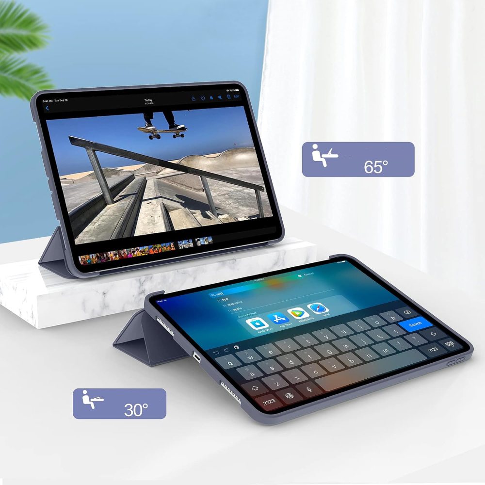 Чехол BECOVER Tri Fold Soft TPU Silicone для Apple iPad Pro 12.9 2020/2021/2022 Purple (711739) Совместимость по модели Apple iPad Pro 12.9" (2022)