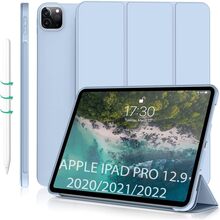 Чехол BECOVER Tri Fold Soft TPU Silicone для Apple iPad Pro 12.9 Light Blue (711737)