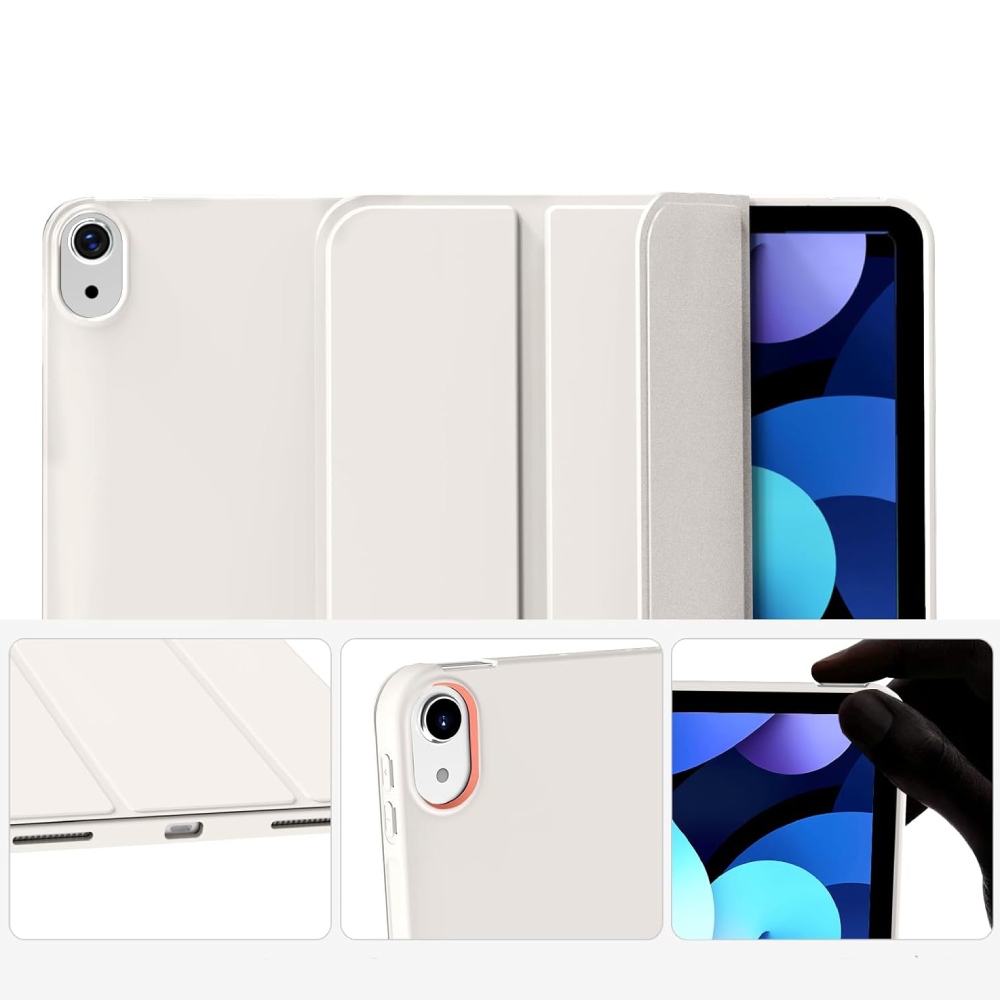 Чехол BECOVER Tri Fold Soft TPU Silicone для Apple iPad Air 11" M2/M3 (2024/2025) Beige (711735) Совместимость по модели Apple iPad Air 11" (7 Gen)