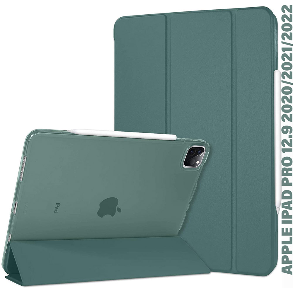 Чехол BECOVER Tri Fold Hard для Apple iPad Pro 12.9 2020/2021/2022 Dark Green (711720) Совместимость по бренду Apple