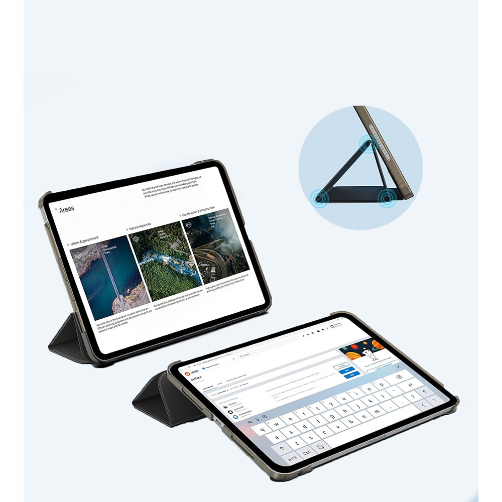 Чохол BECOVER Tri Fold Hard для Apple iPad Pro 11" M4 2024 Black (711726) Сумісність за брендом Apple