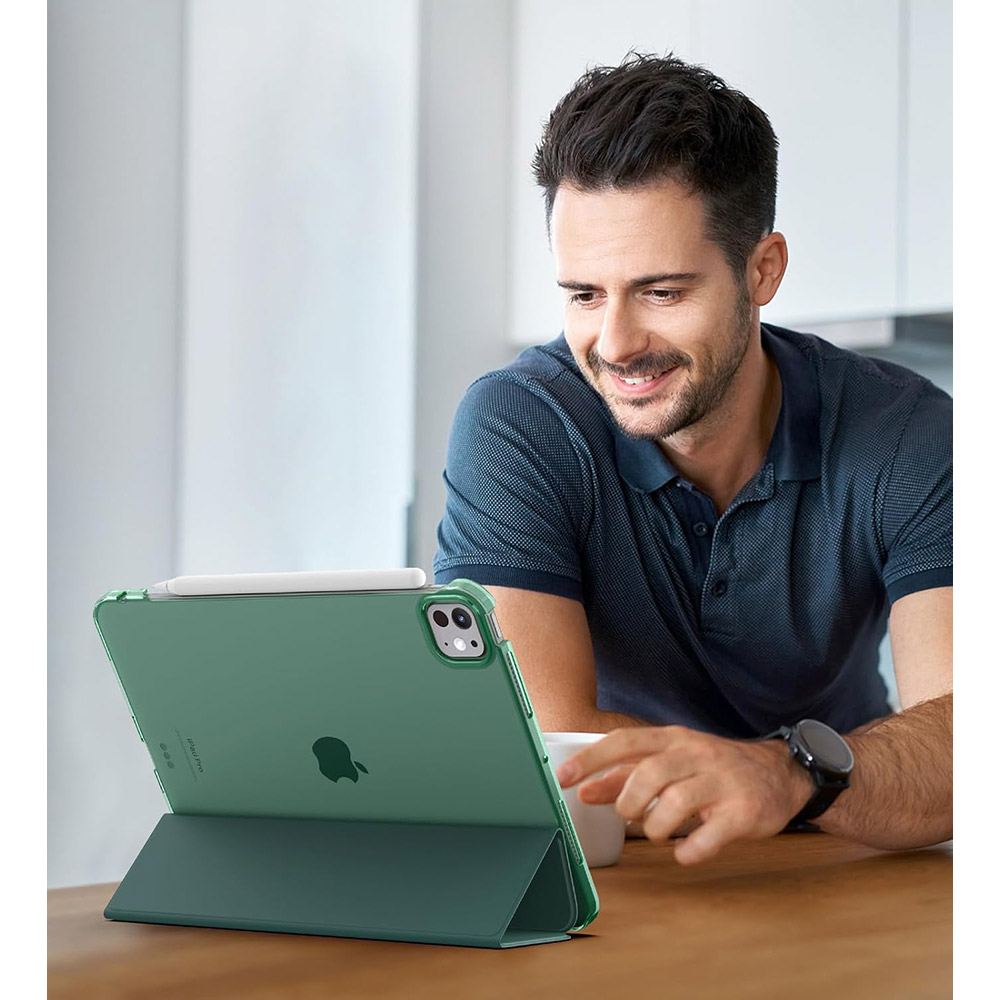 Фото Чохол BECOVER Tri Fold Hard для Apple iPad Pro 11" M4 2024 Dark Green (711727)