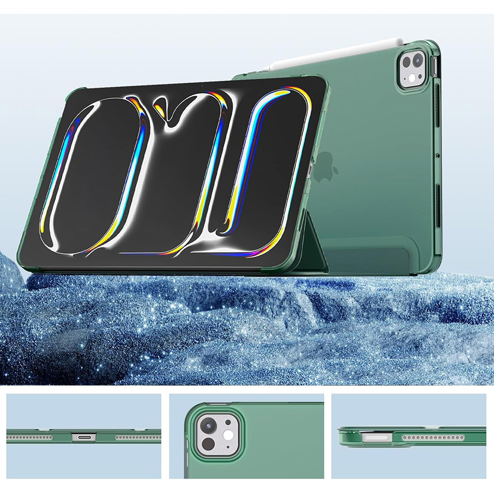 Чохол BECOVER Tri Fold Hard для Apple iPad Pro 11" M4 2024 Dark Green (711727) Сумісність за моделлю Apple iPad Pro 11" (2024)