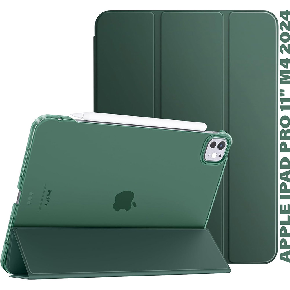 Чохол BECOVER Tri Fold Hard для Apple iPad Pro 11" M4 2024 Dark Green (711727) Сумісність за брендом Apple