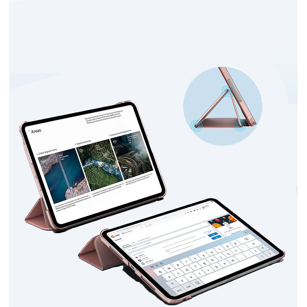 Фото Чохол BECOVER Tri Fold Hard для Apple iPad Pro 11" M4 2024 Pink (711728)