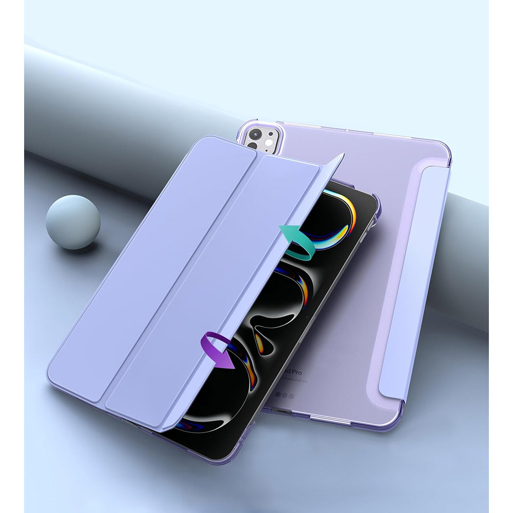 Чехол BECOVER Tri Fold Hard для Apple iPad Pro 11" M4 2024 Purple (711729) Материал полиуретан