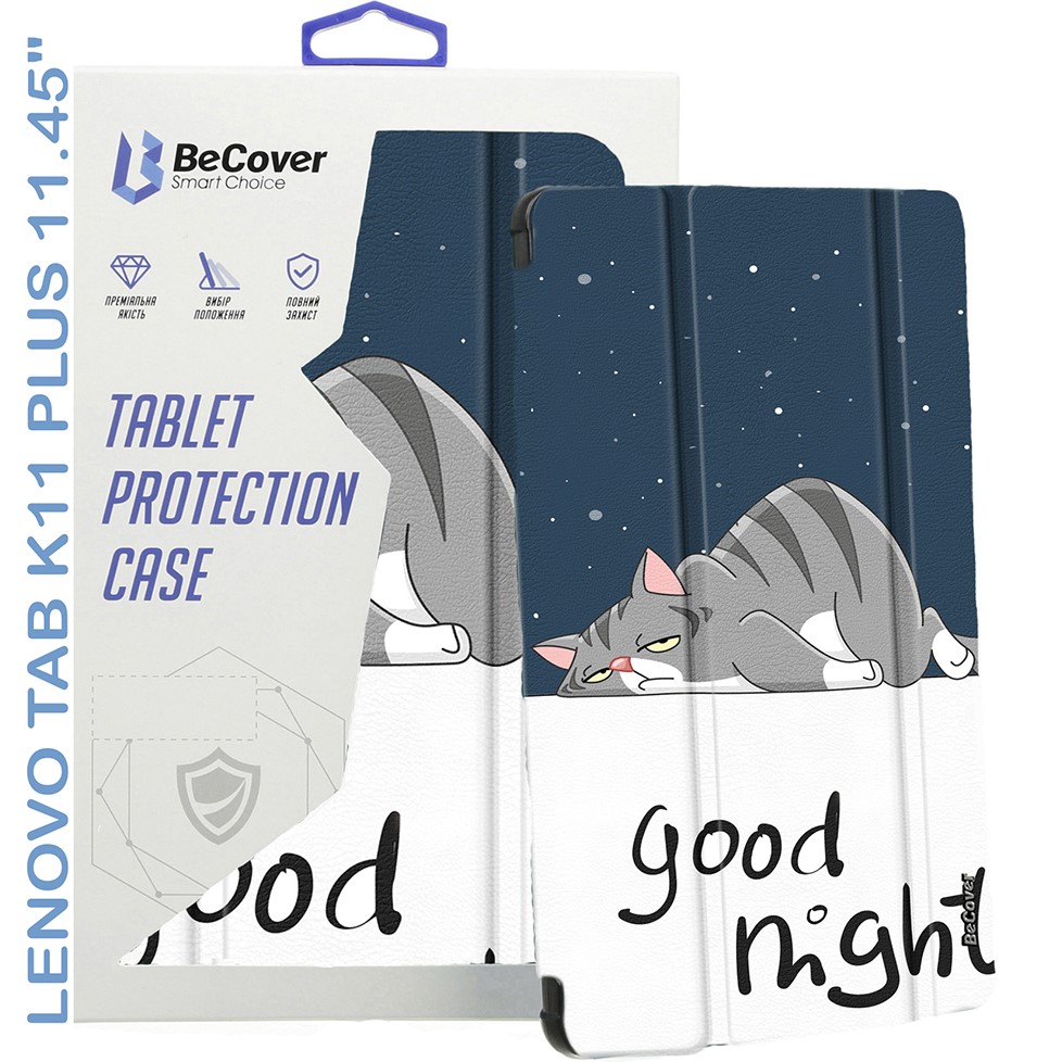Зовнішній вигляд Чохол BECOVER Smart Case до Lenovo Tab K11 Plus TB-352F 11.45" Good Night (711854)