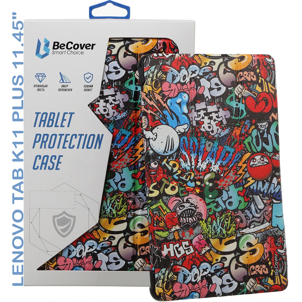 Чохол BECOVER Smart Case до Lenovo Tab K11 Plus TB-352F 11.45" Graffiti (711856) Матеріал поліуретан