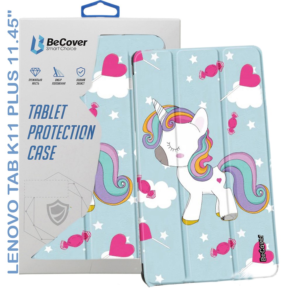 Внешний вид Чехол BECOVER Smart Case для Lenovo Tab K11 Plus TB-352F 11.45" Unicorn (711858)