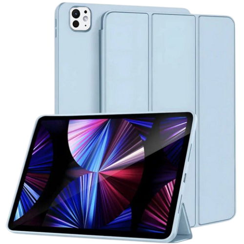 Чехол BECOVER Tri Fold Soft TPU Silicone для Apple iPad Pro 13" M4 2024 Light Blue (711753)