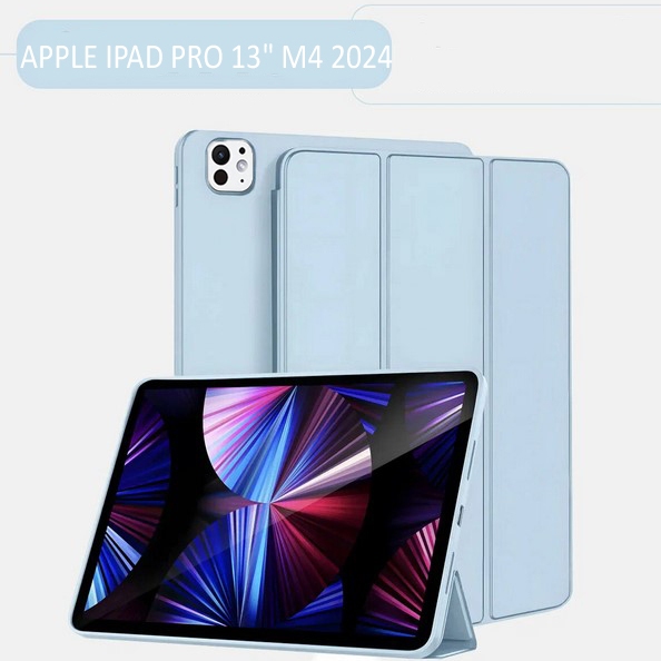 Чехол BECOVER Tri Fold Soft TPU Silicone для Apple iPad Pro 13" M4 2024 Light Blue (711753) Совместимость по бренду Apple