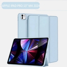 Чехол BECOVER Tri Fold Soft TPU Silicone для Apple iPad Pro 13" M4 2024 Light Blue (711753)