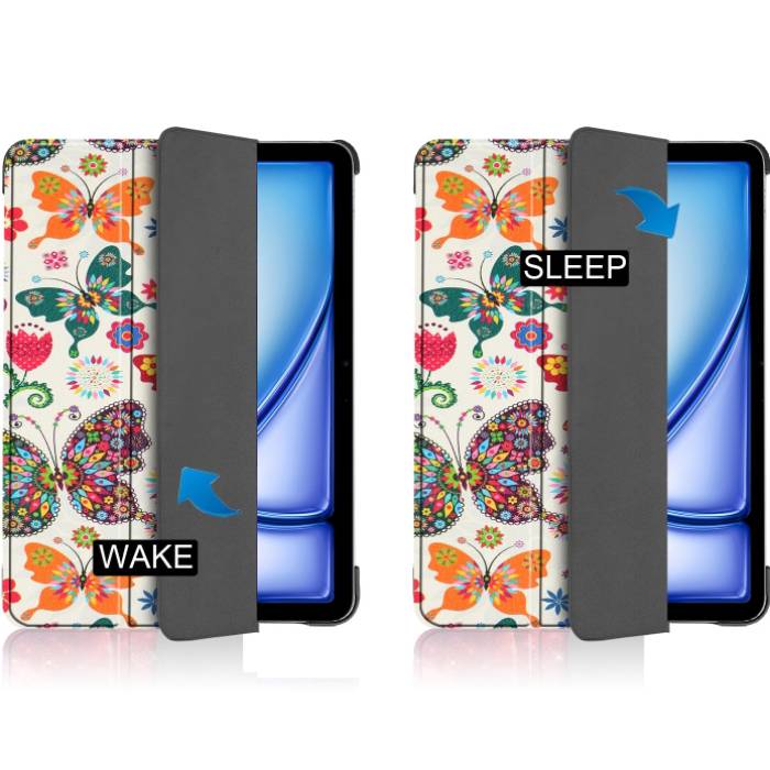 Чехол BECOVER Smart Case для Apple iPad Air 11 M2/M3 2024/2025 Butterfly (711599) Материал искусственная кожа