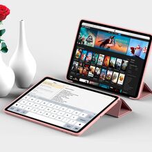 Чехол BECOVER Tri Fold Soft TPU Silicone для Apple iPad Air 2020/2022 10.9" Pink (711133)
