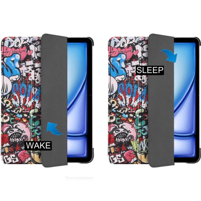 Чохол BECOVER Smart Case для Apple iPad Air 11 M2/M3 2024/2025 Graffiti (711605) Матеріал поліуретан