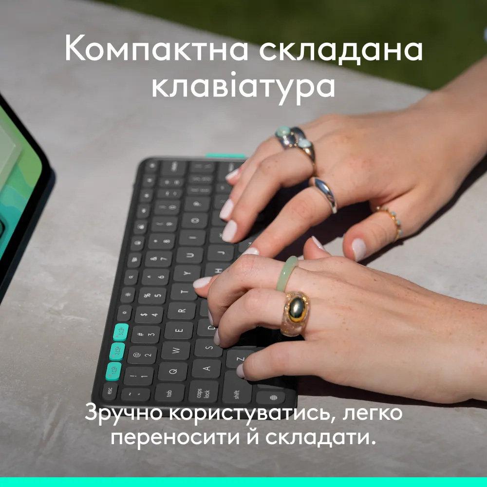 Чехол-клавиатура LOGITECH FLIP FOLIO для Apple IPAD PRO11 / AIR11 Graphite (920-013403) Совместимость по модели Apple iPad Air 11" (7 Gen)