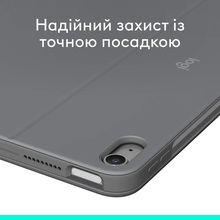 Чехол-клавиатура LOGITECH Combo Touch для Apple iPad Air 11" M2-M3 Oxford Grey (920-012636)