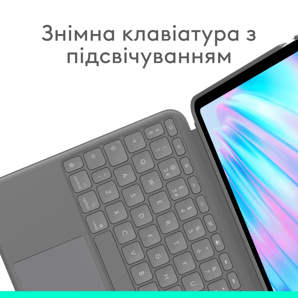 Чехол-клавиатура LOGITECH Combo Touch для Apple iPad Air 11" M2-M3 Oxford Grey (920-012636) Совместимость по модели Apple iPad Air 11" (7 Gen)