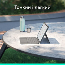 Чехол-клавиатура LOGITECH Combo Touch для Apple iPad Air 11" M2-M3 Oxford Grey (920-012636)