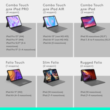 Чохол-клавіатура LOGITECH Combo Touch для Apple iPad Pro 11" Graphite (920-012831)