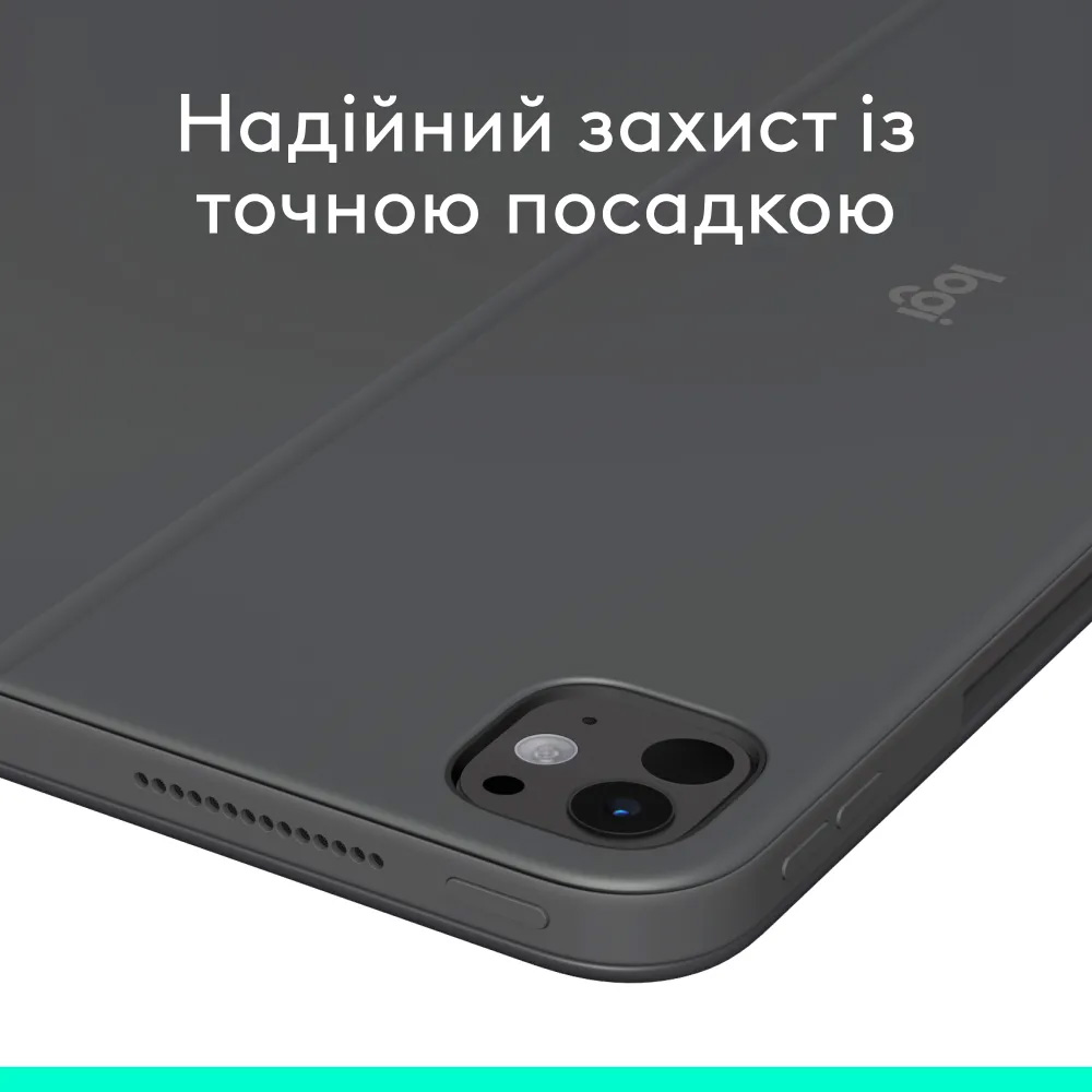 Чохол-клавіатура LOGITECH Combo Touch для Apple iPad Pro 11" Graphite (920-012831) Особливості тримач для стилуса