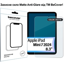 Захисне скло BECOVER (Matte Anti-Glare) для Apple iPad Mini 7 2024 (713703)