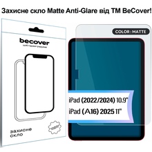 Защитное стекло BECOVER (Matte Anti-Glare) для Apple iPad 10.9" (2022/2024)/iPad (А16) 2025 11" (713704)