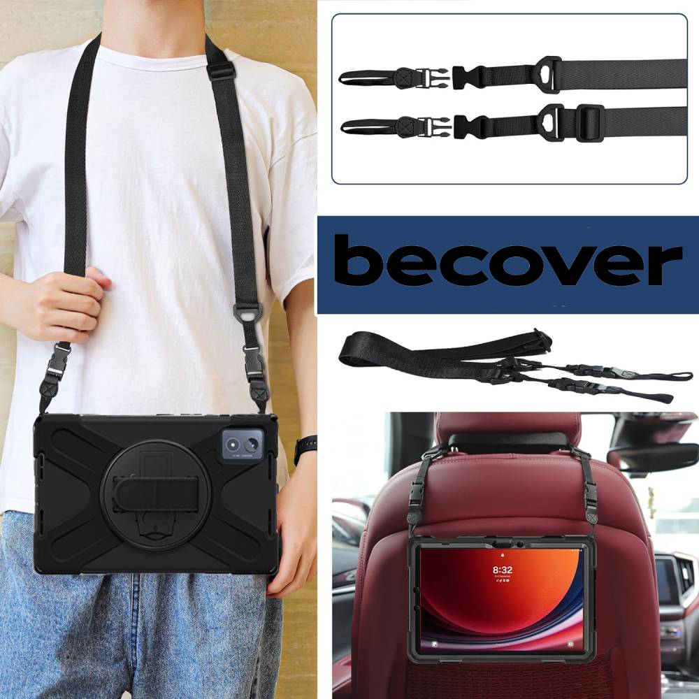 Чехол BECOVER Heavy Duty Case для Lenovo Tab K11 Plus TB-352F 11.45" Black (713635) Материал поликарбонат