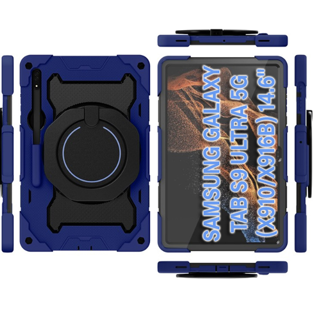 Чохол BECOVER Samsung Galaxy Tab S9 Ultra 5G Blue (710768) Зовнішній вигляд Чохол BECOVER Samsung Galaxy Tab S9 Ultra 5G Blue (710768)