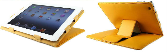 DIGI iPad - SIGNATURE Leather FOLIO (Yello) Вага 0.36