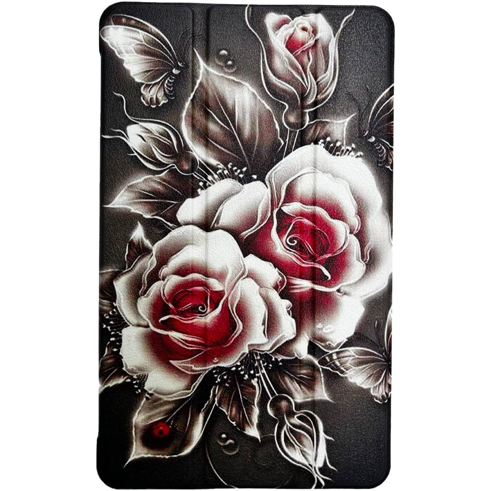 Чехол BECOVER Smart Case для Samsung Galaxy Tab A11 SM-X133/X135 8.7" Black Rose (713983)