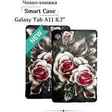 Чехол BECOVER Smart Case для Samsung Galaxy Tab A11 SM-X133/X135 8.7" Black Rose (713983)
