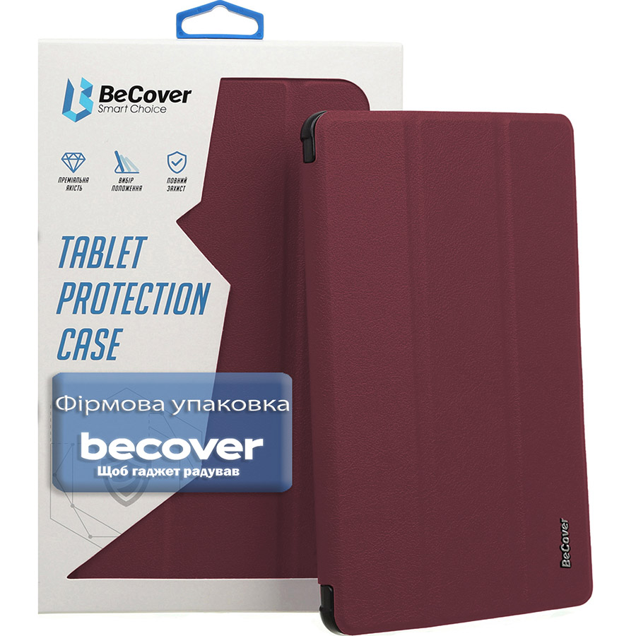 Чехол BECOVER Smart Case для Samsung Galaxy Tab A11 Plus SM-X236B 11.0" Red Wine (714002) Материал полиуретан