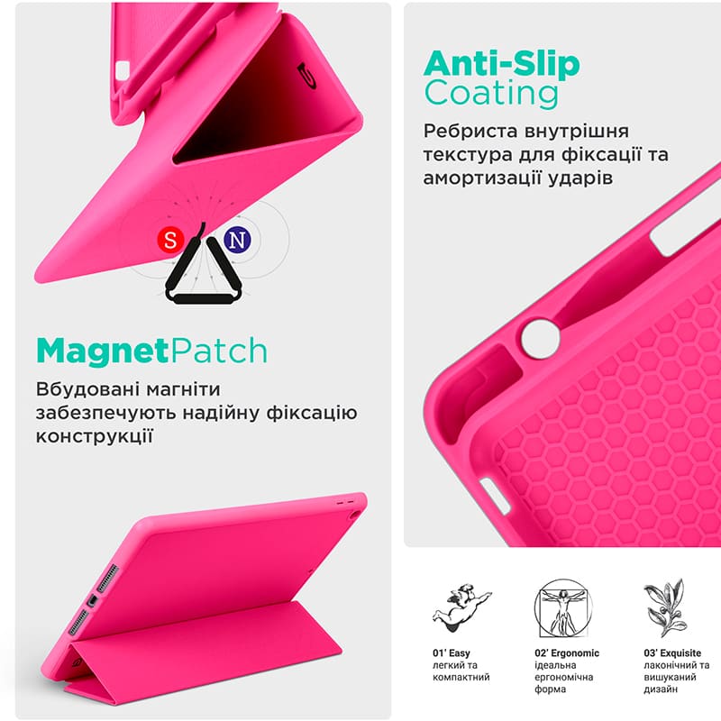 Чохол ARMORSTANDART Smart Fold Pen для Lenovo Tab K11 Plus Rose Red (ARM84129) Фото Чохол ARMORSTANDART Smart Fold Pen для Lenovo Tab K11 Plus Rose Red (ARM84129)