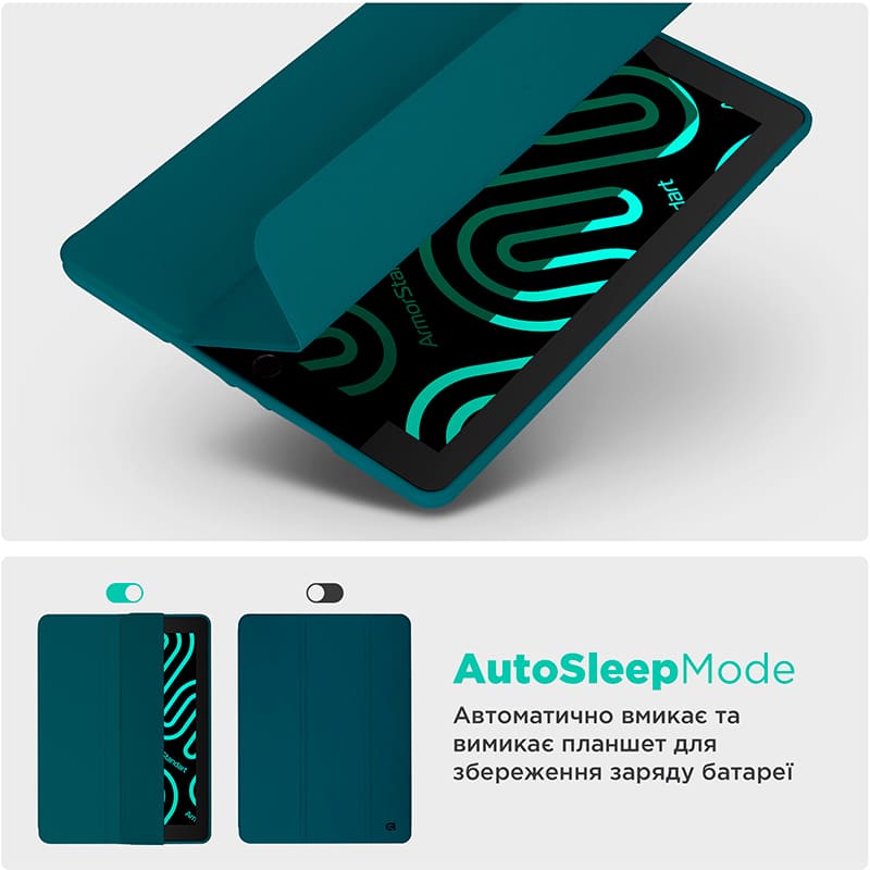 Чохол ARMORSTANDART Smart Fold Pen для Lenovo Tab TB311FU Pine Green (ARM84943) Зовнішній вигляд Чохол ARMORSTANDART Smart Fold Pen для Lenovo Tab TB311FU Pine Green (ARM84943)