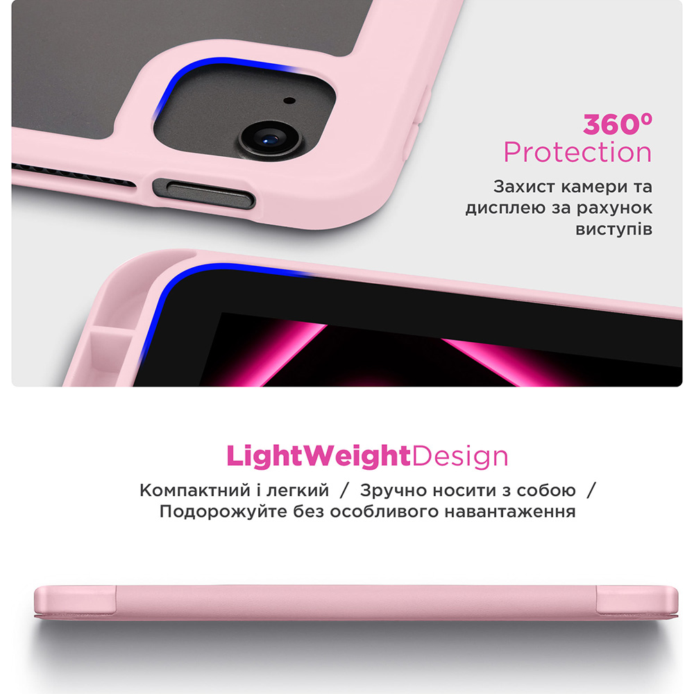 Внешний вид Чехол ARMORSTANDART Y-Type PEN для Samsung Galaxy Tab A9+ Pink (ARM85504)