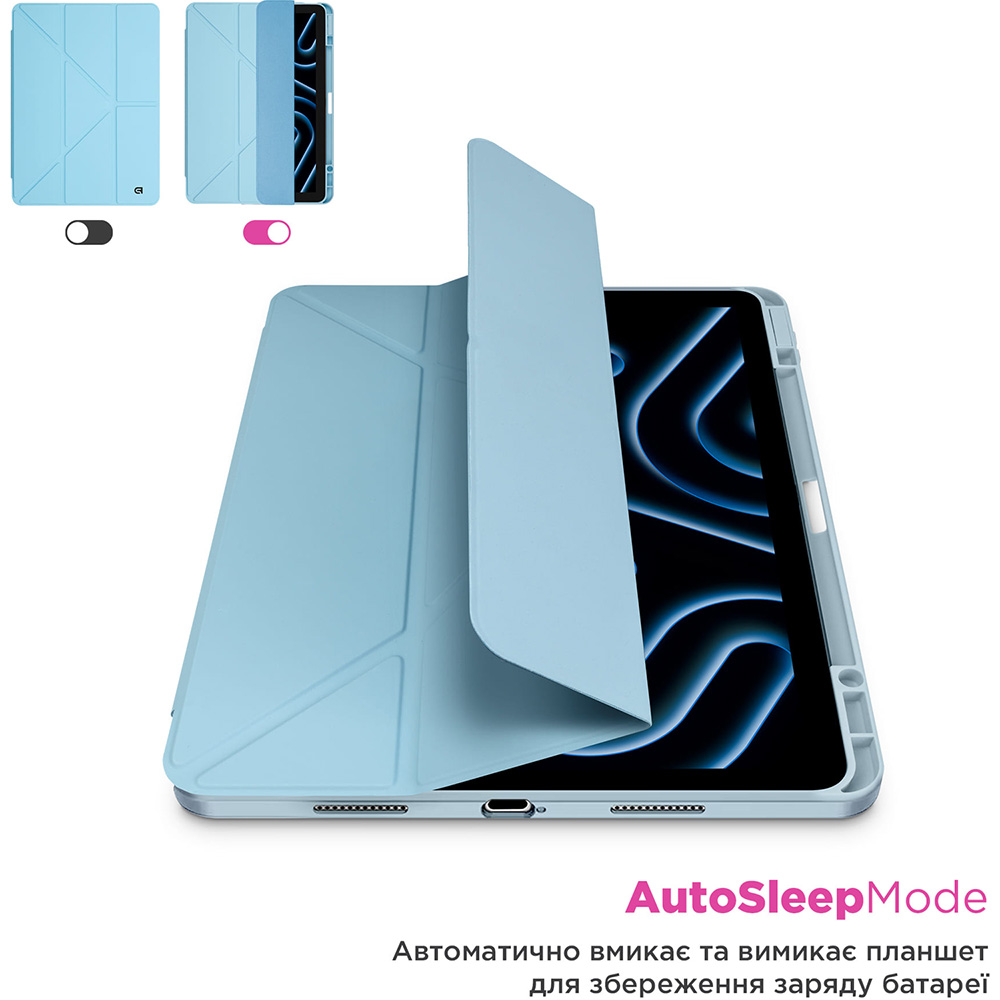 Чохол ARMORSTANDART Y-Type PEN для Samsung Galaxy Tab S10 Lite/S10 FE/S9 FE/S9 Blue Чохол ARMORSTANDART Y-Type PEN для Samsung Galaxy Tab S10 Lite/S10 FE/S9 FE/S9 Blue Сумісність за моделлю Samsung Galaxy Tab S10 FE 5G