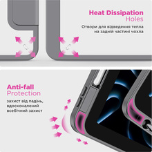 Чехол ARMORSTANDART Y-Type PEN для Samsung Galaxy Tab S10 Lite/S10 FE/S9 FE/S9 Gray (ARM85520)