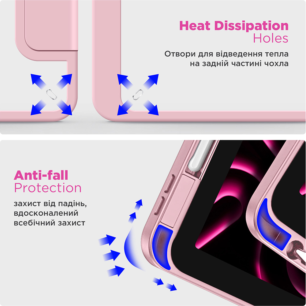 Чохол ARMORSTANDART Y-Type PEN для Samsung Galaxy Tab S10 Lite/S10 FE/S9 FE/S9 Pink Замовити Чохол ARMORSTANDART Y-Type PEN для Samsung Galaxy Tab S10 Lite/S10 FE/S9 FE/S9 Pink