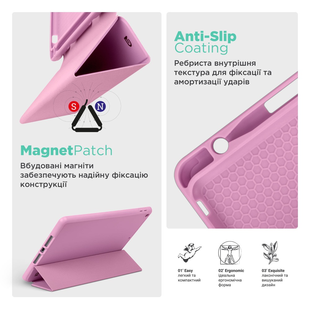 Чохол ARMORSTANDART Smart Fold Pen для Samsung Galaxy Tab S10 Lite / S10 FE Pink (ARM85552) Фото Чохол ARMORSTANDART Smart Fold Pen для Samsung Galaxy Tab S10 Lite / S10 FE Pink (ARM85552)