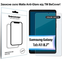 Защитное стекло BECOVER Matte Anti-Glare для Samsung Galaxy Tab A11 SM-X133/X135 8.7" (713938)