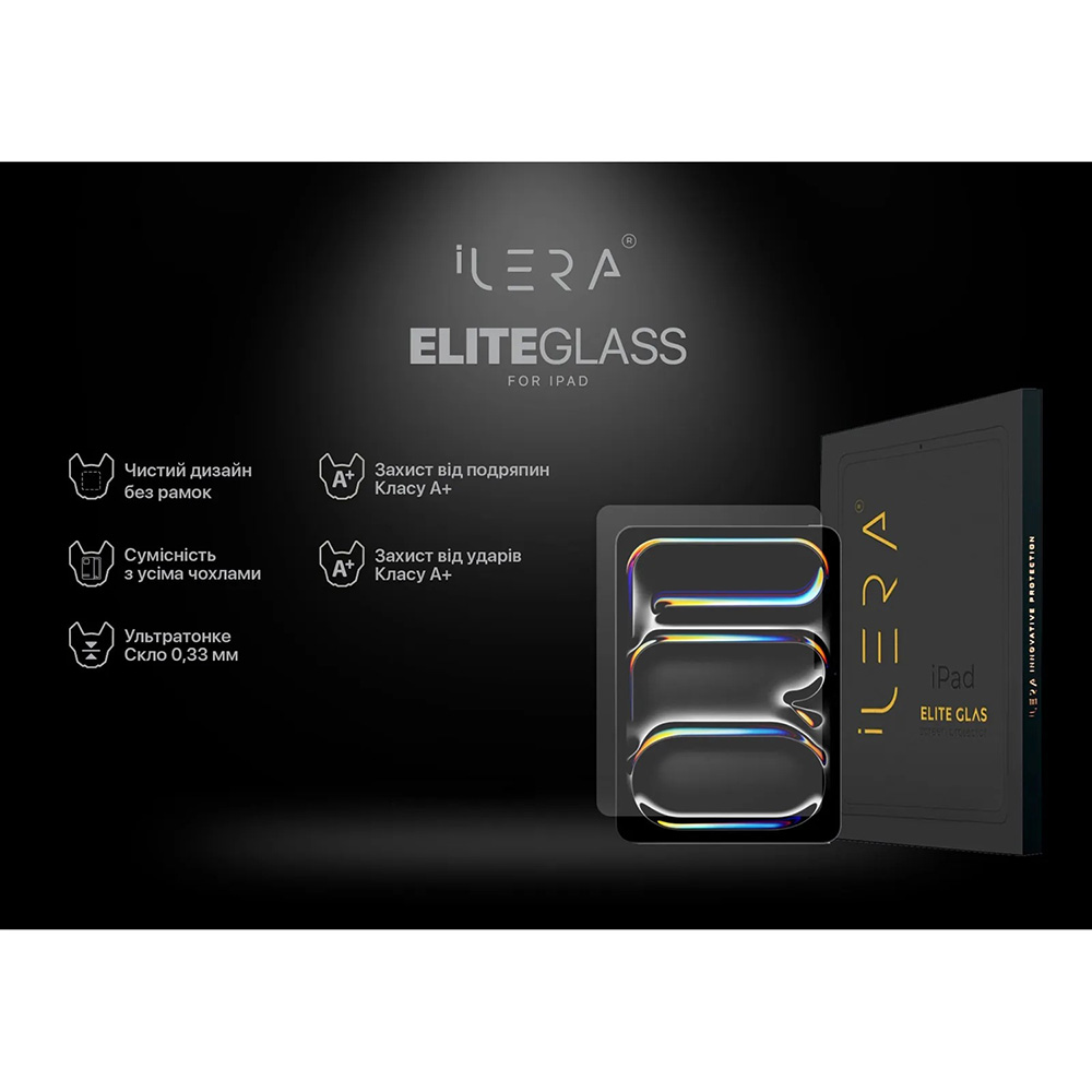 Захисне скло iLera Infinity для Apple iPad Pro 11 (iLiPG08) Захисне скло iLera Infinity для Apple iPad Pro 11 (iLiPG08) Сумісність за брендом Apple