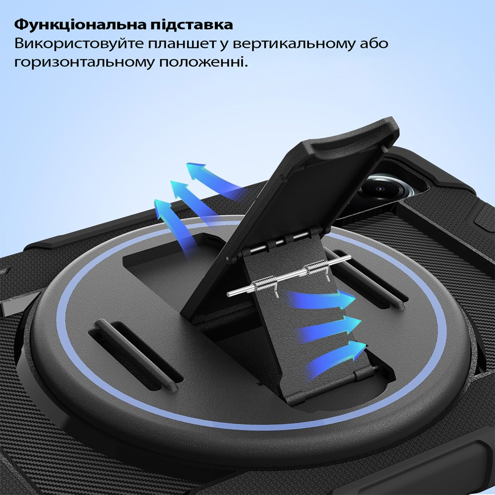 Чехол BECOVER для Samsung Galaxy Tab S10 FE Plus Black (714568) Материал полиуретан