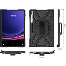 Чохол BECOVER Heavy Duty Case Samsung Galaxy Tab S8 Ultra/S9 Ultra/S10 Ultra 14.6" Black (713664)