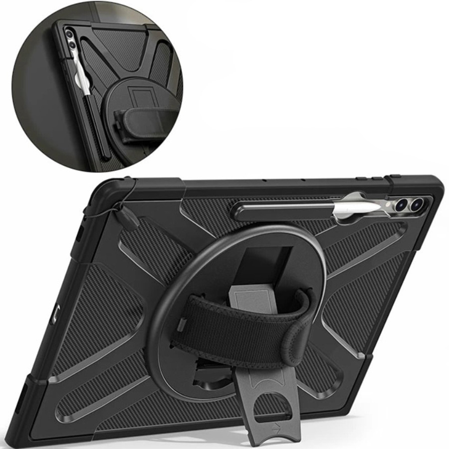 Фото Чохол BECOVER Heavy Duty Case Samsung Galaxy Tab S8 Ultra/S9 Ultra/S10 Ultra 14.6" Black (713664)